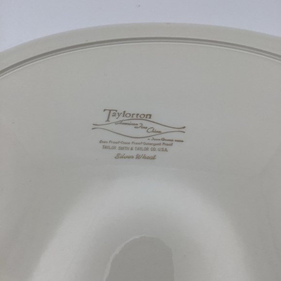 Two Vintage Taylor Smith & Taylor Co. Taylorton Silver Wheat Platters - Picture 6 of 10